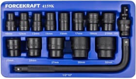 Набор торцевых головок Forcekraft FK-4159K 1/2" (15 пр.)