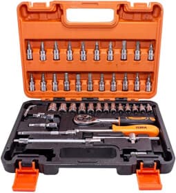 Набір торцевих головок та компонентів ISMA IS-2462-5EURO 1/4" (46 пр.)