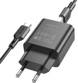 Мережевий зарядний пристрій Borofone BA72A BA72ACB 18 Вт