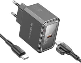 Мережевий зарядний пристрій Borofone BAS31A Treasure BAS31ACCW 35 Вт