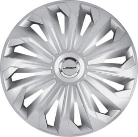 Комплект ковпаків на колеса Michelin Cosmo колір сріблястий з карбоновою обробкою