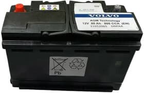 Акумулятор Volvo 6 CT-80-R AGM-VRLA 31652065