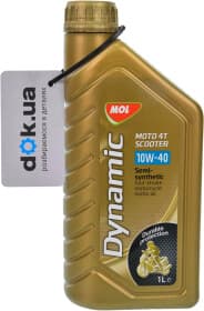 Моторное масло 4T MOL Dynamic Moto Scooter 10W-40 синтетическое