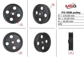 Шкив насоса ГУР