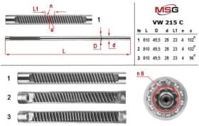 Ремкомплект рулевой рейки
