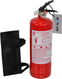 Вогнегасник Poputchik порошковий з текстильним кріпленням