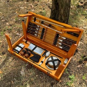 Набор шампуров MZavod Пикник PNOTAMANBLACK