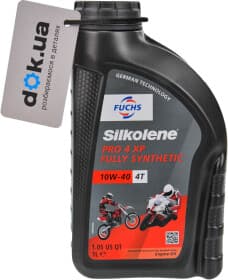 Моторное масло 4T Fuchs Silkolene Pro 4 XP 10W-40 синтетическое