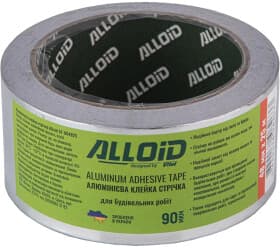 Металлизированный скотч Alloid АT-904825 на алюминиевой основе 48 мм х 2 5м
