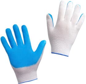 Перчатки рабочие Vitol Вампир нейлоновые с нитриловым покрытием синие