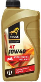 Моторна олива 4Т KROSS Moto 10W-40 напівсинтетична