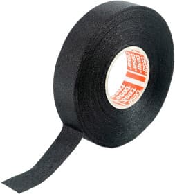 Изолента Tesa RAGTAPETS25 черная на тканевой основе 25 мм x 25 м