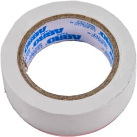 Изолента ABRO ET912W белая ПВХ 19 мм x 9.1 м