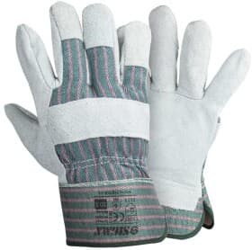 Краги Sigma замшеві з бавовняними вставками зелені