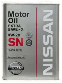 Моторна олива Nissan Extra Save-X 0W-20 напівсинтетична