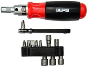 Отвертка реверсивная с набором бит Berg 47-460