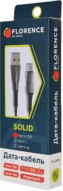 Кабель Florence Solid FL-2206-KM USB - Micro USB 1 м