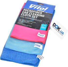 Набор салфеток Vitol VSC3525-3 микрофибра 3 шт