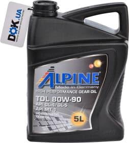 Трансмиссионное масло Alpine TDL GL-4 / 5 MT-1 80W-90 синтетическое
