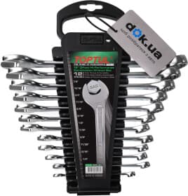 Набор ключей рожково-накидных Toptul GBAC1201 1/4"-7/8" 12 шт