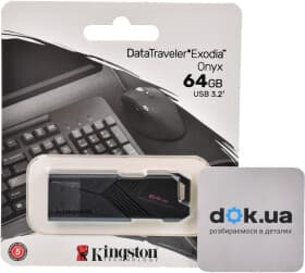 Флешка Kingston DataTraveler Exodia Onyx 64 ГБ