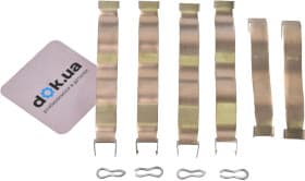 Комплектующие дисковых тормозных колодок Комплектующие дисковых тормозных колодок