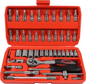 Набор торцевых головок и комплектующих Maxion MXTL-PC46 1/4" (46 пр.)