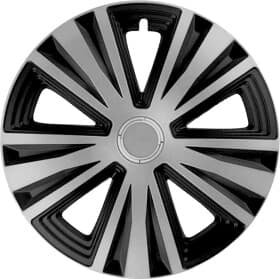 Комплект колпаков на колеса JESTIC Glory Ring черный + серебристый хромированная