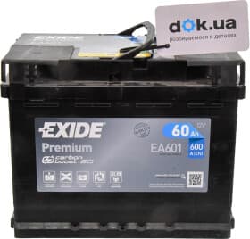 Аккумулятор Exide 6 CT-60-L Premium EA601