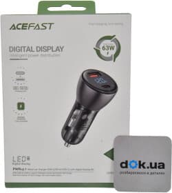 USB зарядка в авто Acefast Digital Display AFB6B