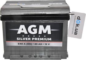 Аккумулятор AGM 6 CT-65-R Silver Premium AKBLU1053