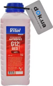 Готовый антифриз Vitol G12 красный -40 °C