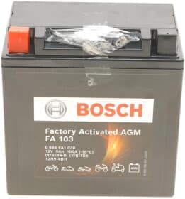 Аккумулятор Bosch 6 CT-9-L Factory Activated AGM 0986FA1030