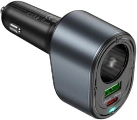 Разветвитель прикуривателя с USB Hoco Z56 Friend 6942007633031