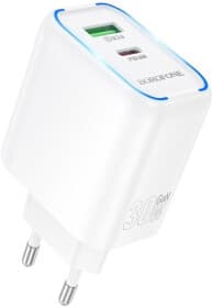 Мережевий зарядний пристрій Borofone BA89A Destello BA89AW 30 Вт