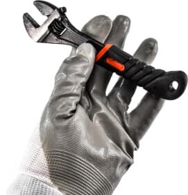 Перчатки рабочие JBM хб с нитриловым покрытием белые