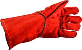 Краги Sigma кожаные класс ВС красные