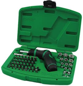 Отвертка реверсивная с набором бит Toptul GAAI5401