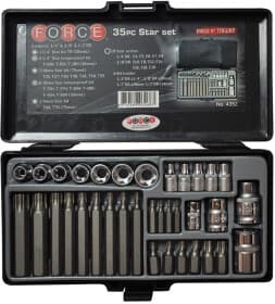 Набор бит и торцевых головок Force 4352 31 шт.