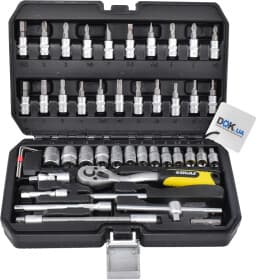 Набор торцевых головок и комплектующих Sigma 6003511 1/4" (46 пр.)