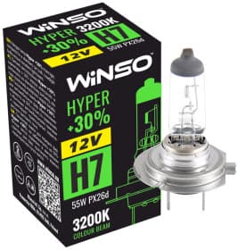 Автолампа Winso Hyper +30% H7 PX26d 55 W прозора 712700