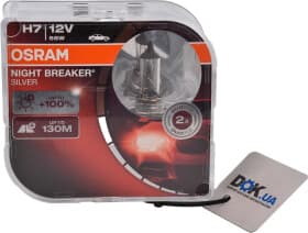 Автолампа Osram Night Breaker Silver H7 PX26d 55 W прозрачная 64210nbshcb
