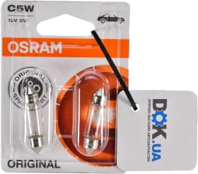 Автолампа Osram Original C5W SV8,5-8 5 W прозора 6418-02B
