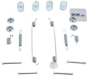 Монтажный комплект барабанных тормозных колодок Монтажный комплект барабанных тормозных колодок