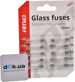 Набір запобіжників Amio 02215 FGL3 10 шт.