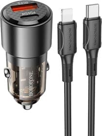 USB зарядка в авто Borofone BZ20A Smart BZ20ACLTB