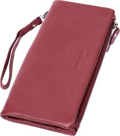 Клатч ST Leather 22528 без логотипа авто бордовый