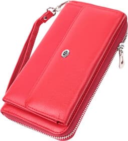 Клатч ST Leather 22530 без логотипа авто красный