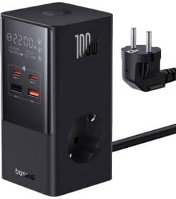 Сетевое зарядное устройство Baseus PowerCombo Tower PowerStrip E00023609113-00 100 Вт