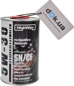Моторное масло HighWay Professional 5W-30 синтетическое